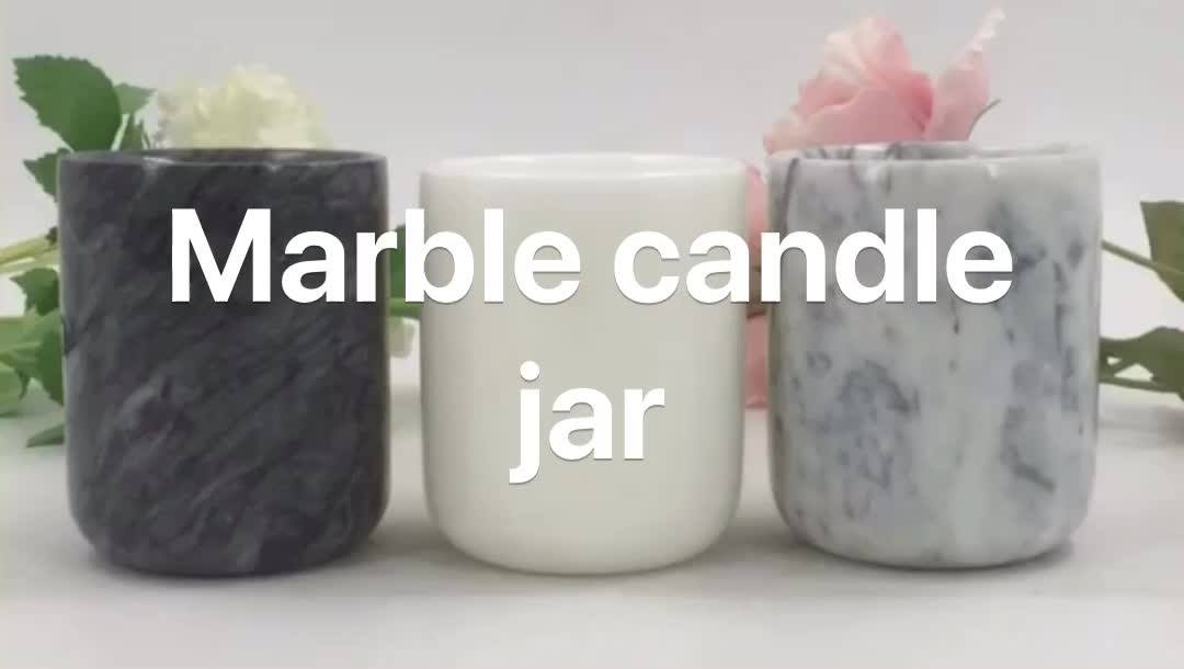 Factory Outlet Natural Marble Candle Jars Stone Candlestick Marble Pen