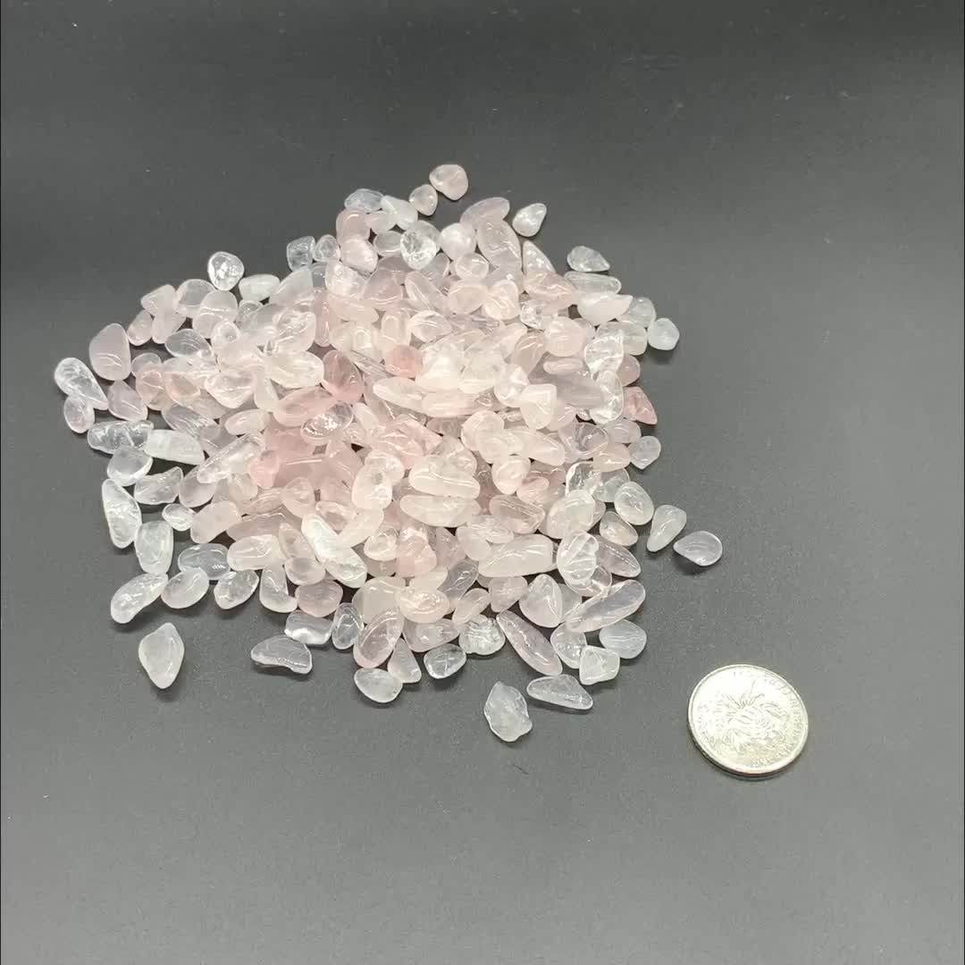 79mm Rose Quartz Chips Crystal Well Polished Crystal Chips Stones With