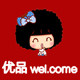 优品美容美发生活馆的LOGO