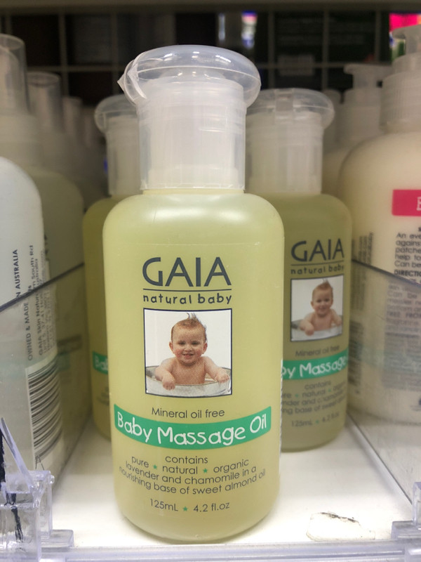 Australian gaia baby massage oil 125ml