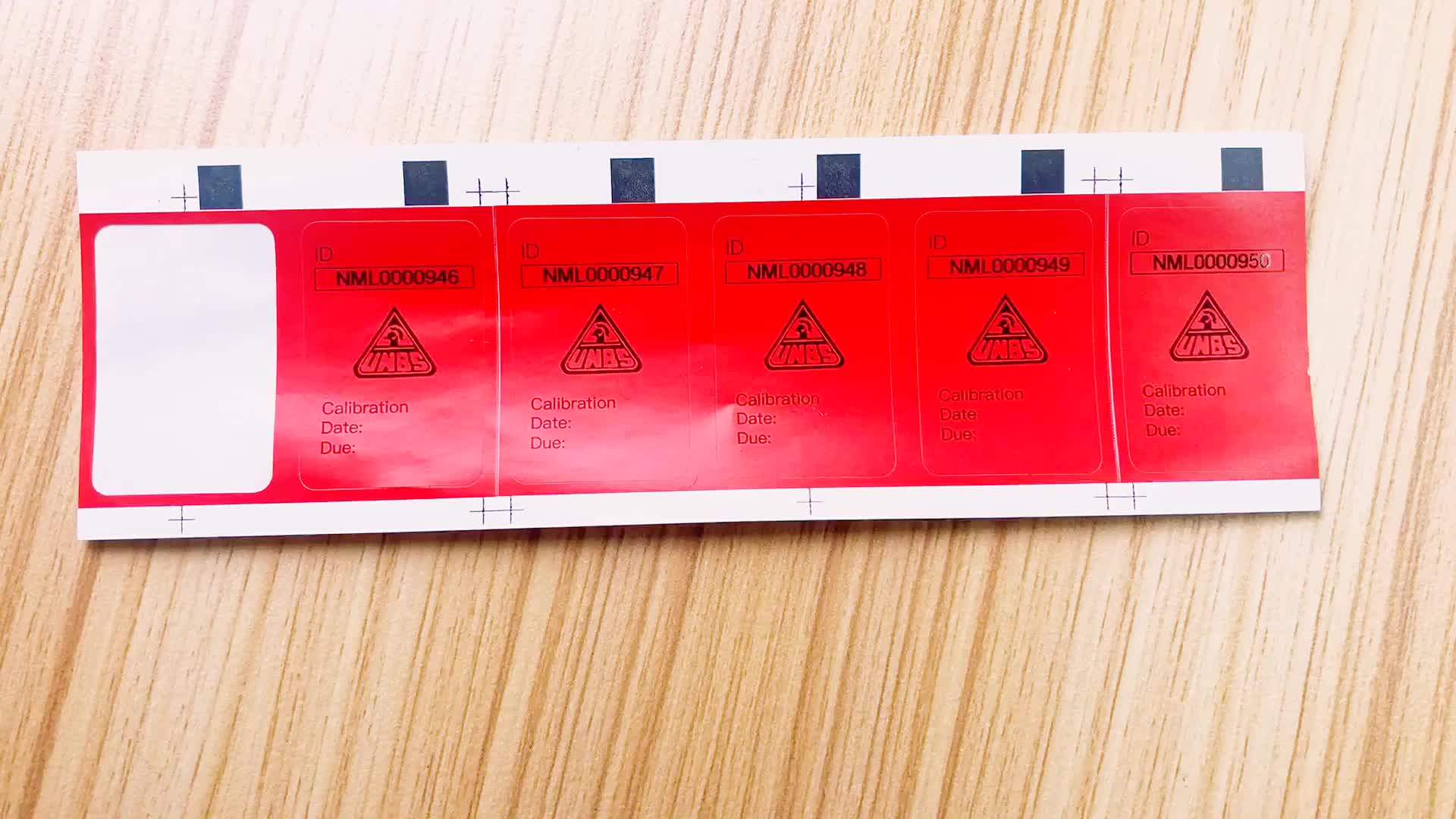 Customized Red Hologram Sticker Security Seal Tamper Evident Label