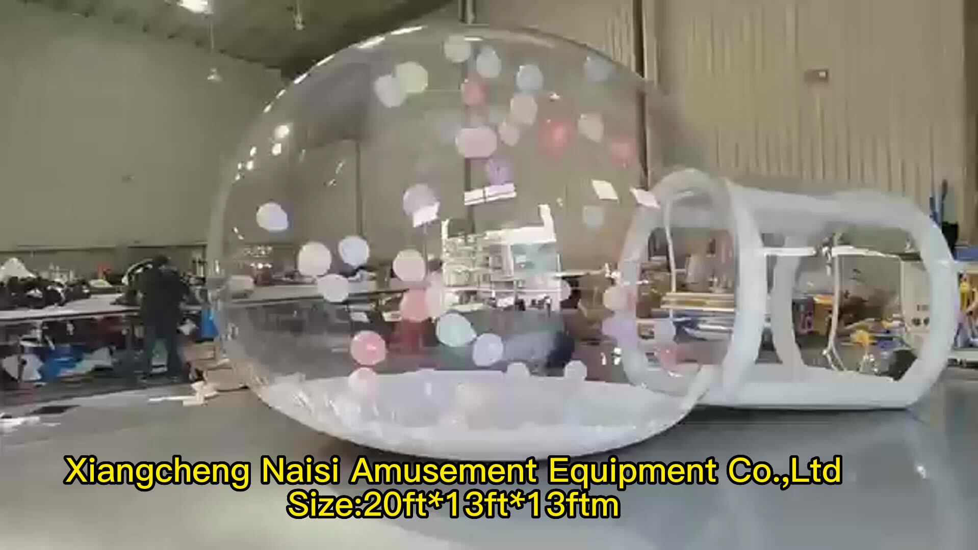 Kids Balloons Fun House Clear Inflatable Crystal Igloo Dome Bubble Tent ...
