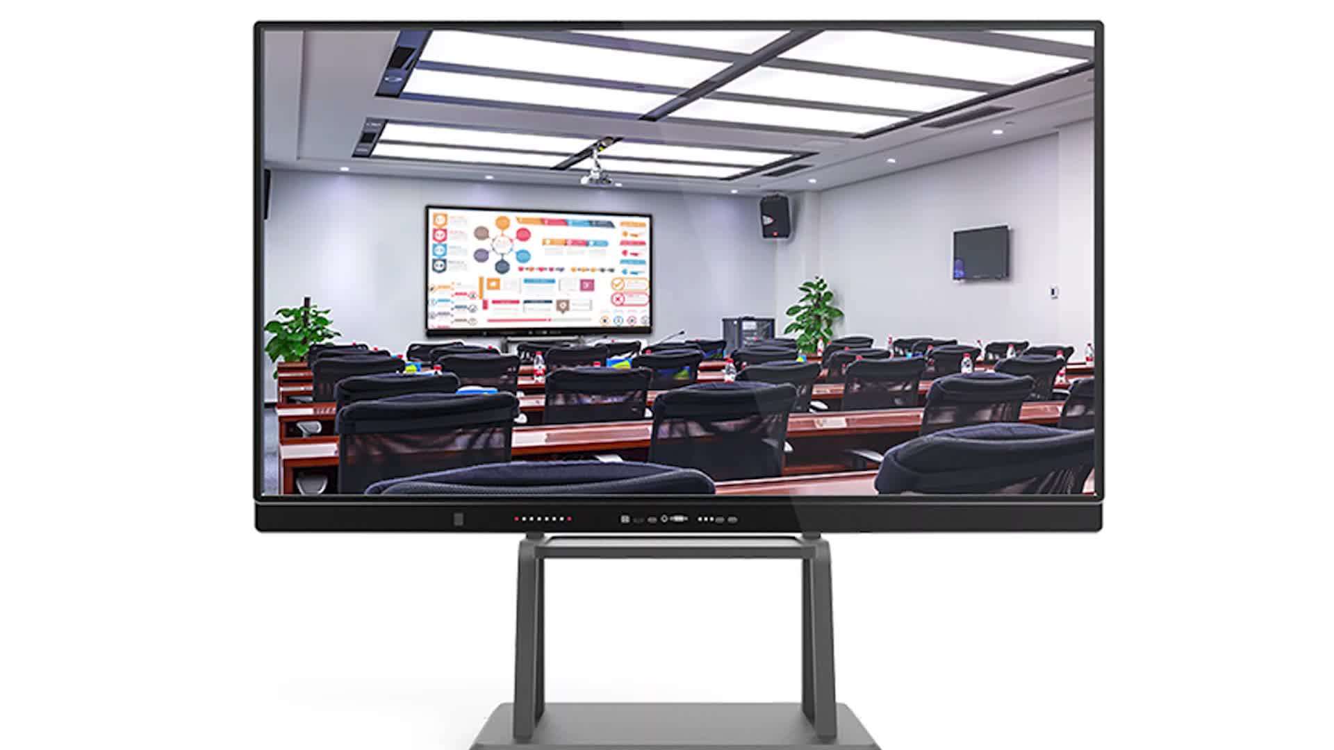 Hushida 50 Inch Mobile Smart Board Interactive Whiteboard Flat Panel