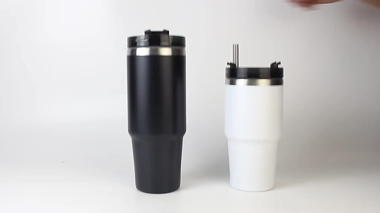 20oz 30oz Double Wall Stanleys Stainless Steel Tumbler Cups With Handle