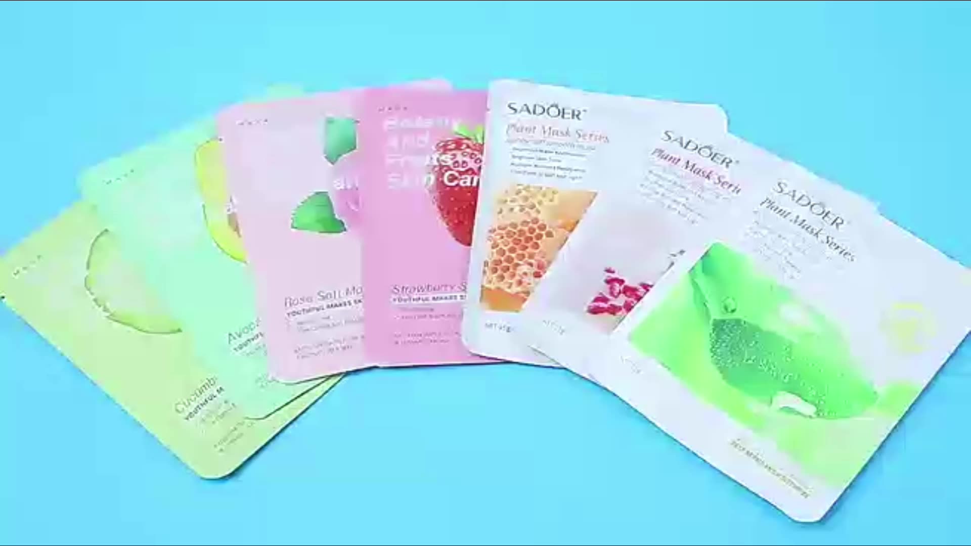 Source SADOER Private label korean skin care facial sheet mask oats natural plant fruit extract moisturizing face mask on m.alibaba picture