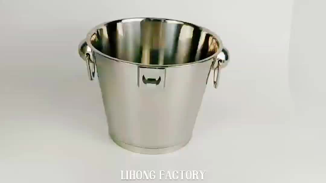 Amazon Hot Sale Wine Cooler/ Ice Bucket With Logo 5l/6l Stainless Steel