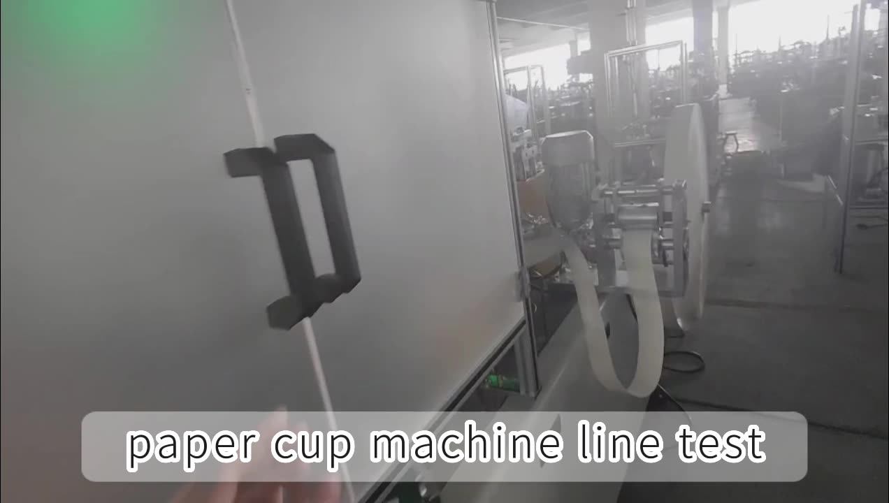 Paper Cups Production Machine / Tea/ Ice Cream Cup Maker Paper Cup ...