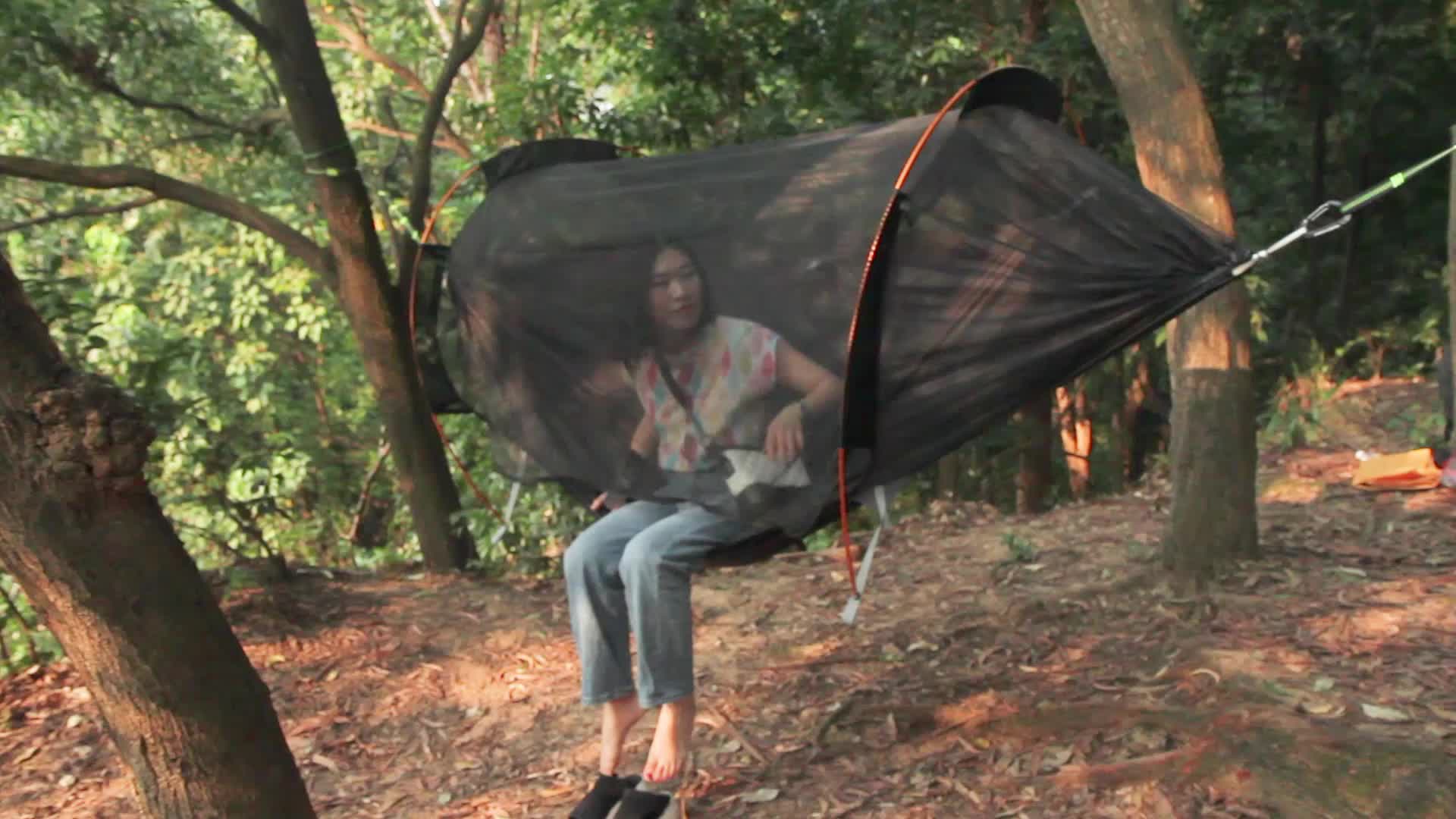 Traveler Flying Tent Hammock Camping With Rain Tarp Cover Unique