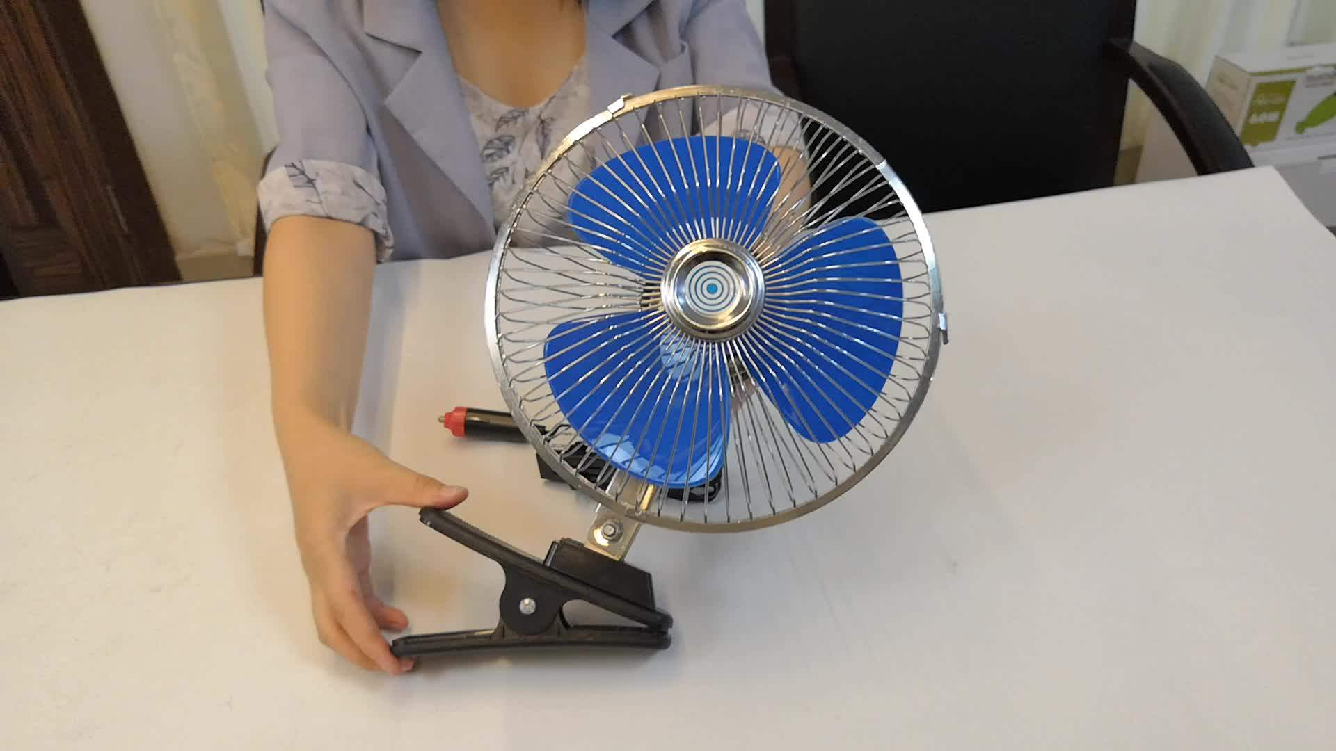 12v Car Cooling Fan Electric Car Fan Small Car Fan With Half Safety