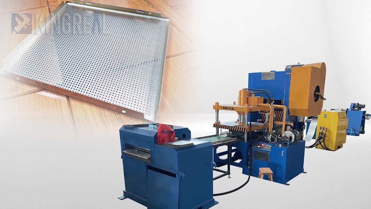 300*300mm Metal Ceiling Tiles Production Line Perforated Ceiling Tile
