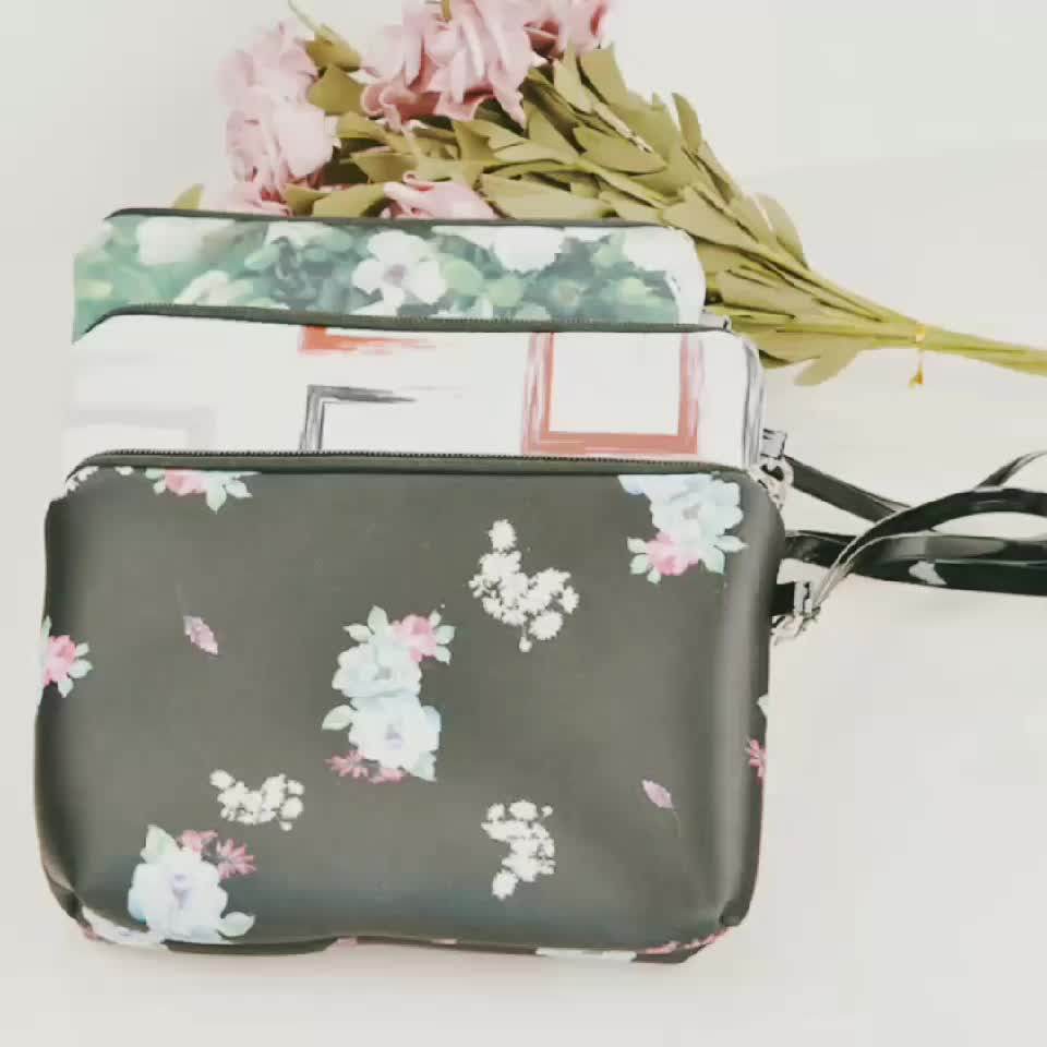 Neoprene Purse Cosmetic Bag Zipper Pouch Travel Cosmetic Bag Buy