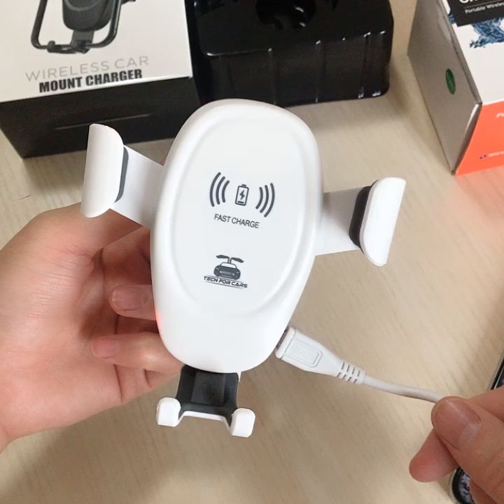 15w Wireless Car Charger Ce Fcc Rohs Fast Charging Phone Holder Mount