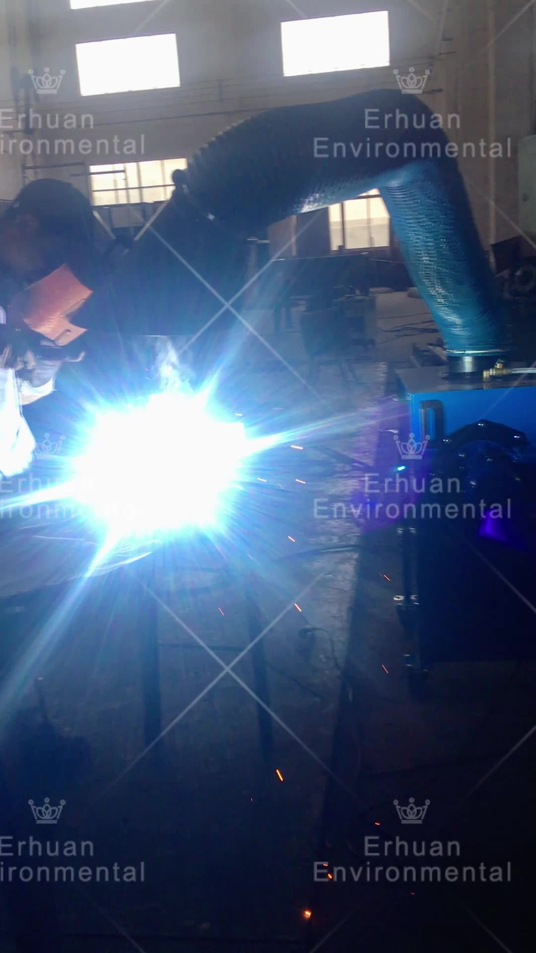 Mobile Paint Fume Extractor Industrial Dust Collector Welding Fume