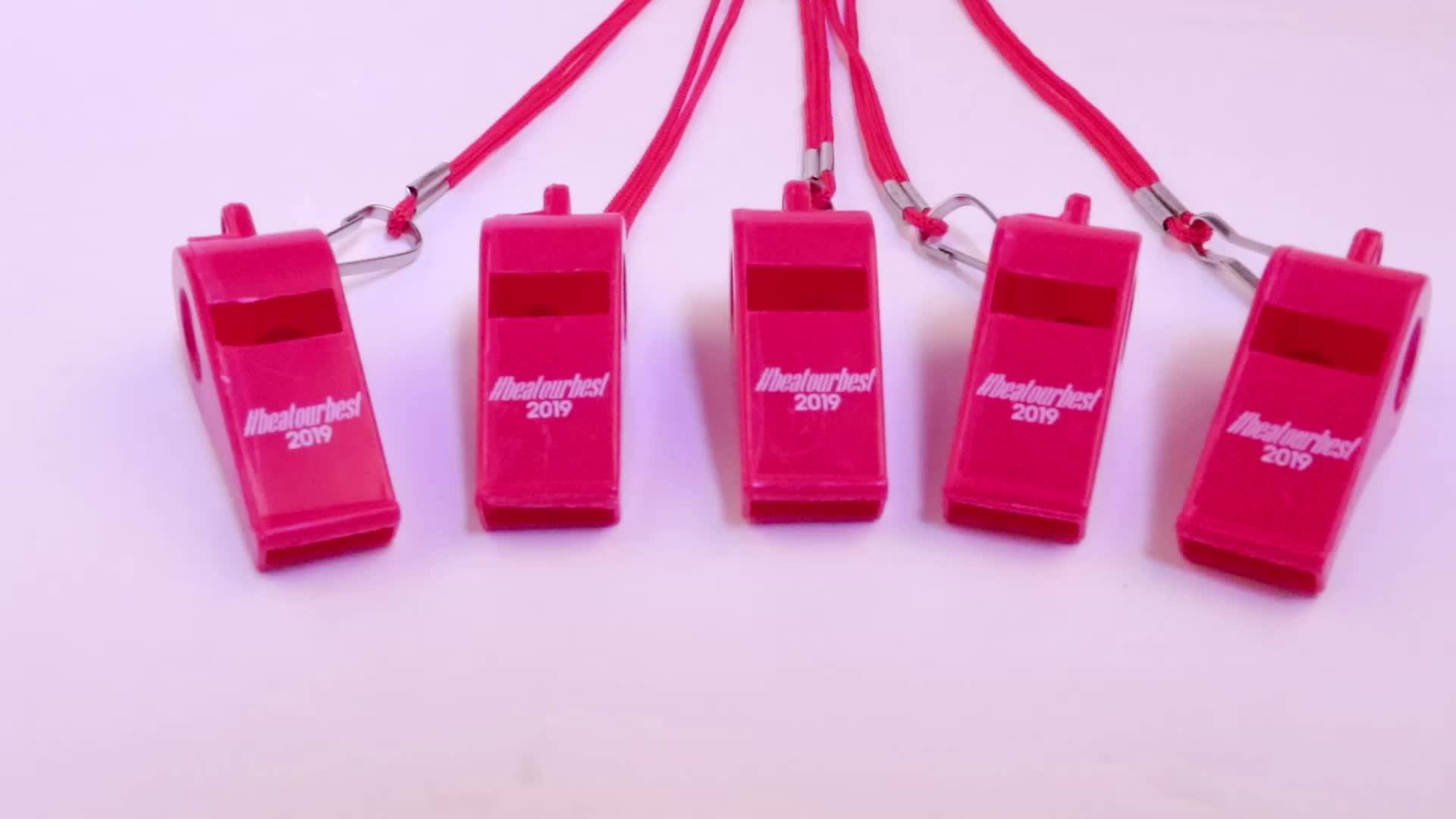 Colorful Plastic Whistle With String And Clip Buy Plastic Whistle