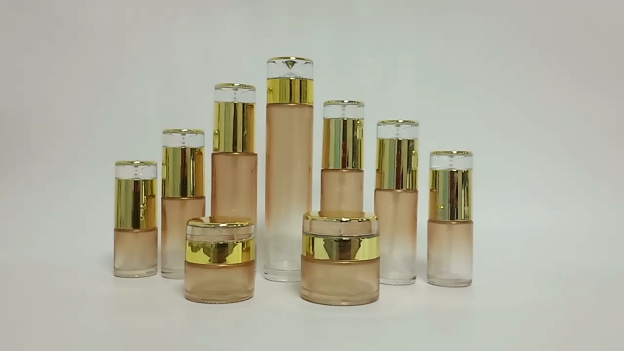 Luxe 30 G 50 G Glas Zalfpotje,Groen Glas Oogcrème Pot Met Gouden Deksel