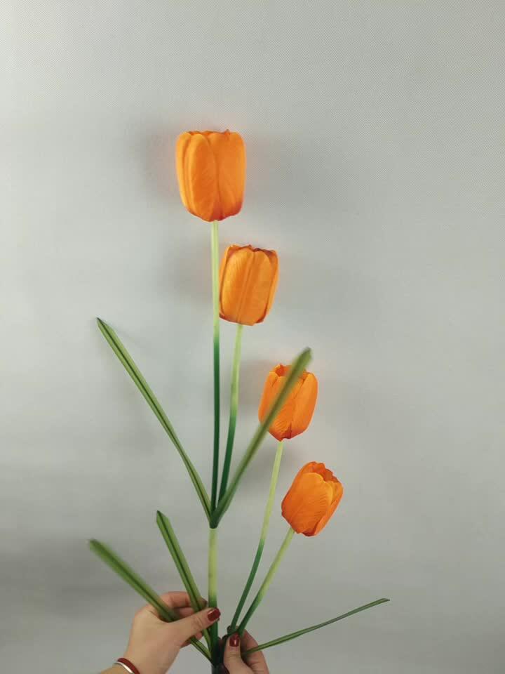 Artificial Tulip Premium Silk Flower Faux Bouquets Tulips Buy