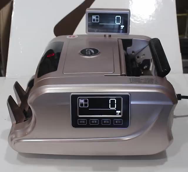 银行都刚刚用的验钞机！XW-2117B土豪金收银神器实测收银员必备。