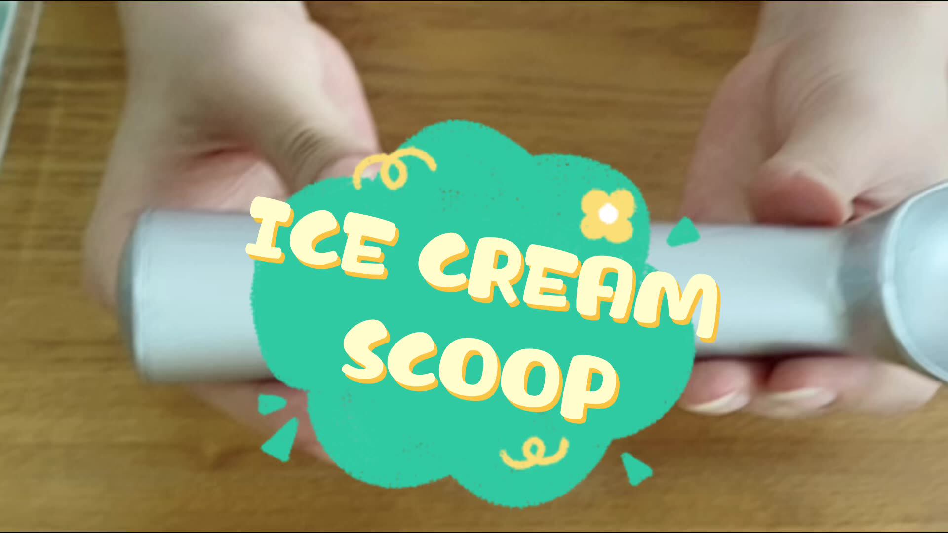 Original Ice Cream Unique Liquid Filled Heat Conductive Handle Simple One Piece Aluminum Design