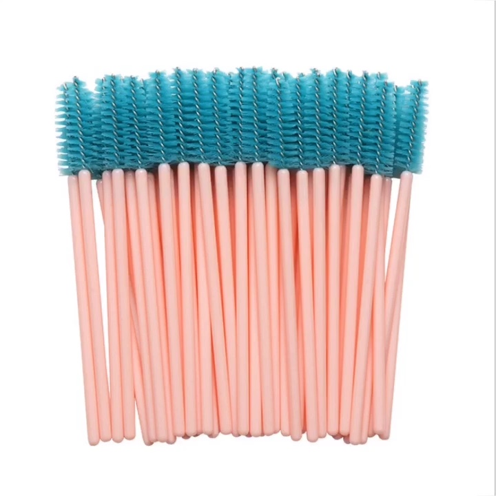 Disposable Plastic Eyelash Brush Mascara Wand Lash Brush Colorful Eyelash Extension Brushes