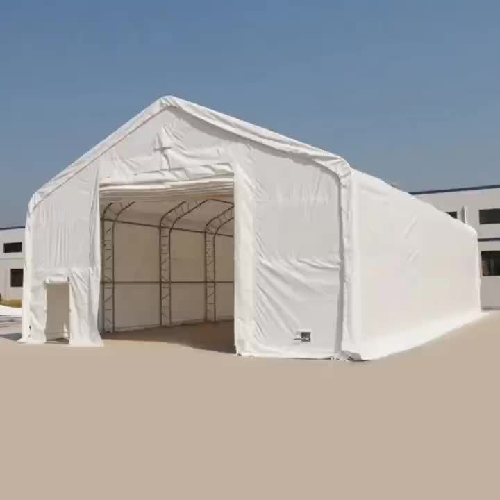 Pvc Fabric Industrial Shipping Container Dome Car Shelter Tents Garage