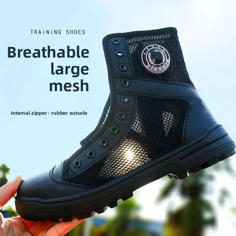 Summer Combat Boots, Training Boots, Men's High-Top Security Shoes, Breathable Martin Boots, Outdoor Boots, Tactical Boots, Men's Ultra-Light Land Combat Boots