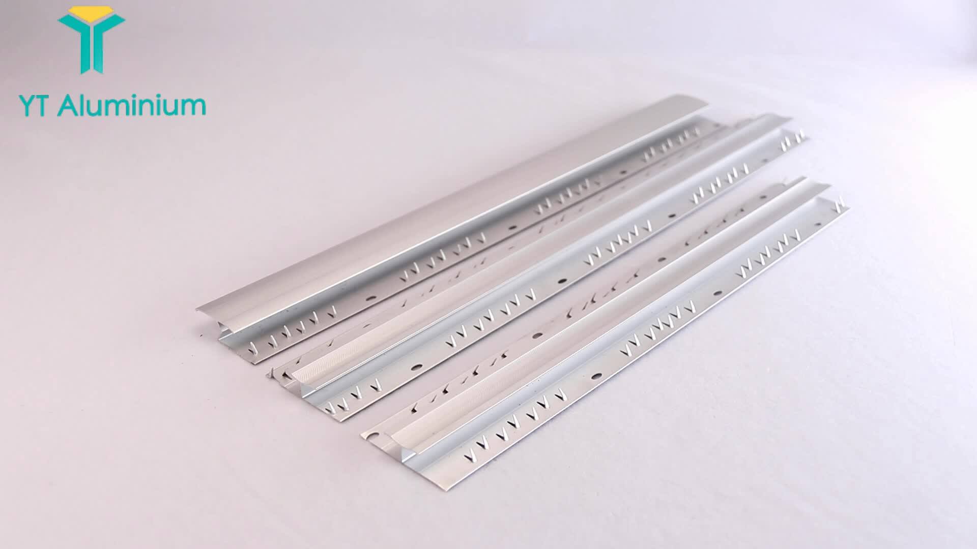 Carpet Metal Trimming Strip Aluminium Z Section Carpet Aluminum Edge