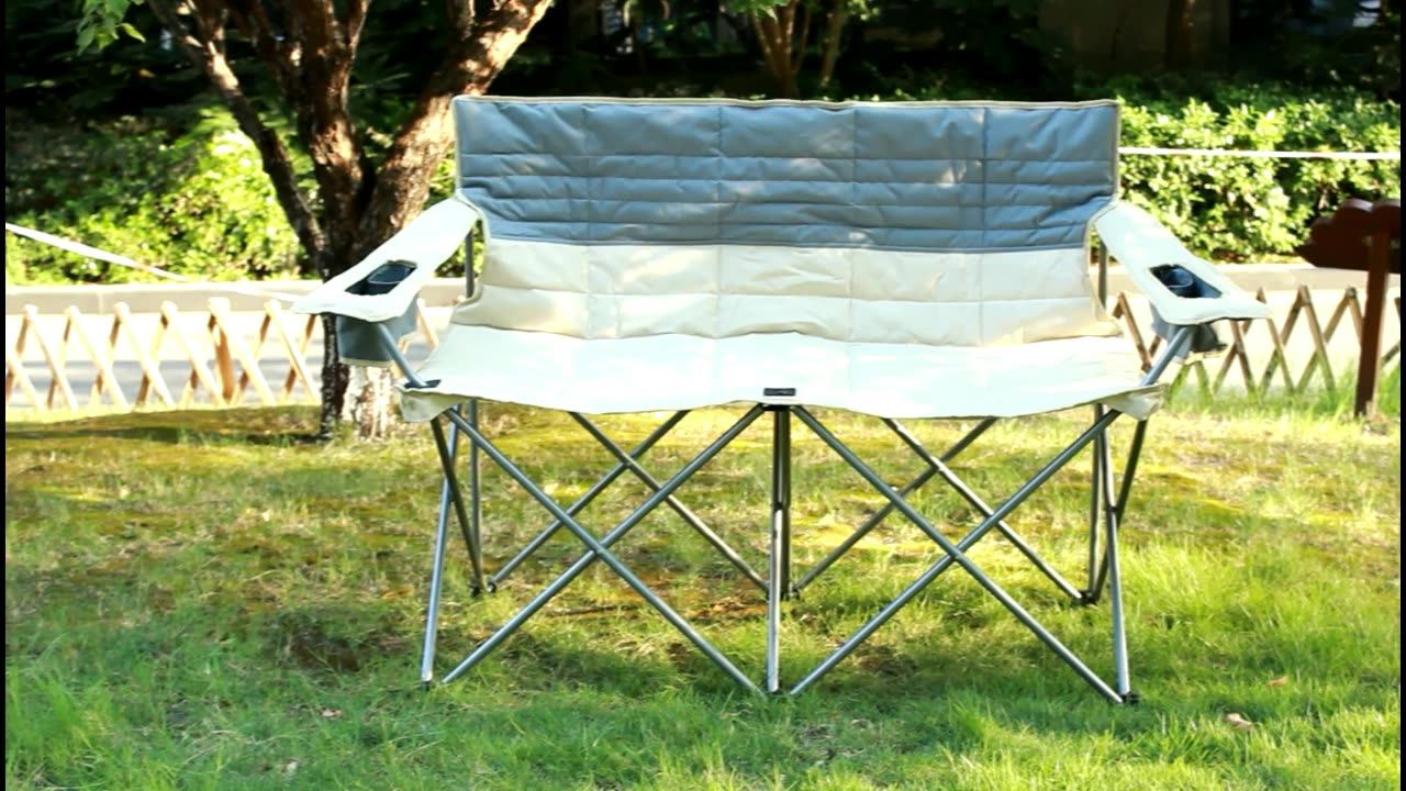 Tianye Outdoor Double Person Folding Pinic 2 Seater Camping Foldable