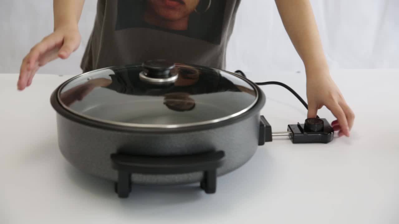 Wholesale 1500w Electric Frying Pan With Pancake Maker Depth Gs