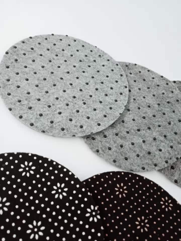 Needle Punched Nonwoven Antislip Fabric Carpet Underlay With Pvc Dots/ Dotted Anti Slip Fabric