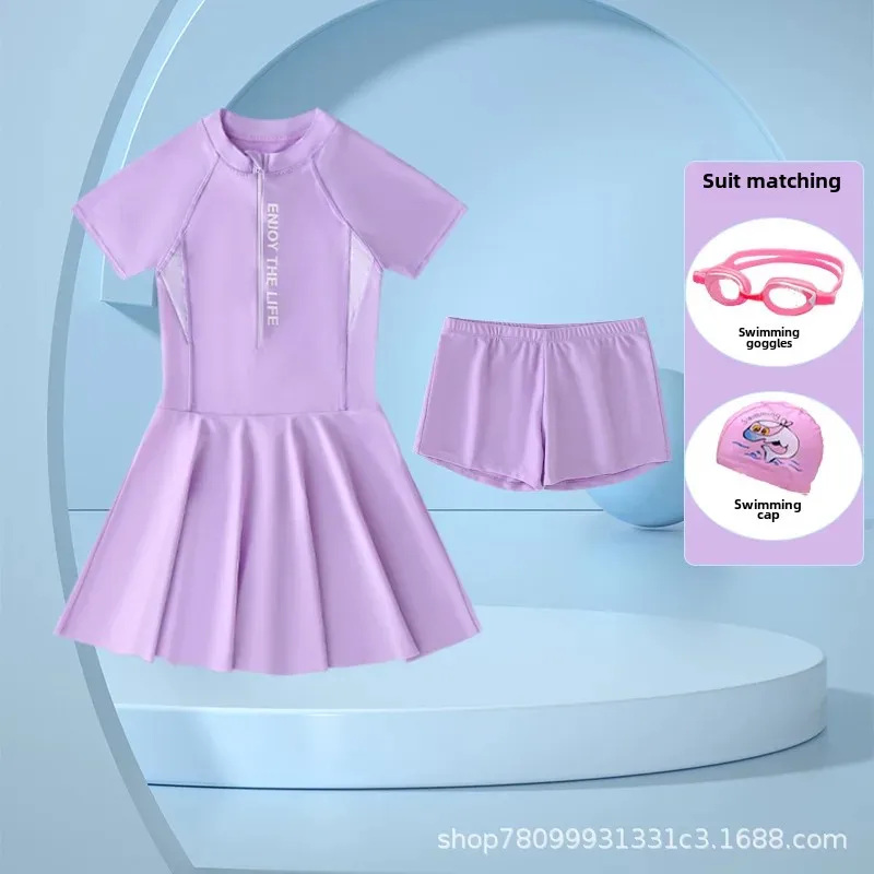Модный детский купальник, для подростков, западный стиль, 12 лет