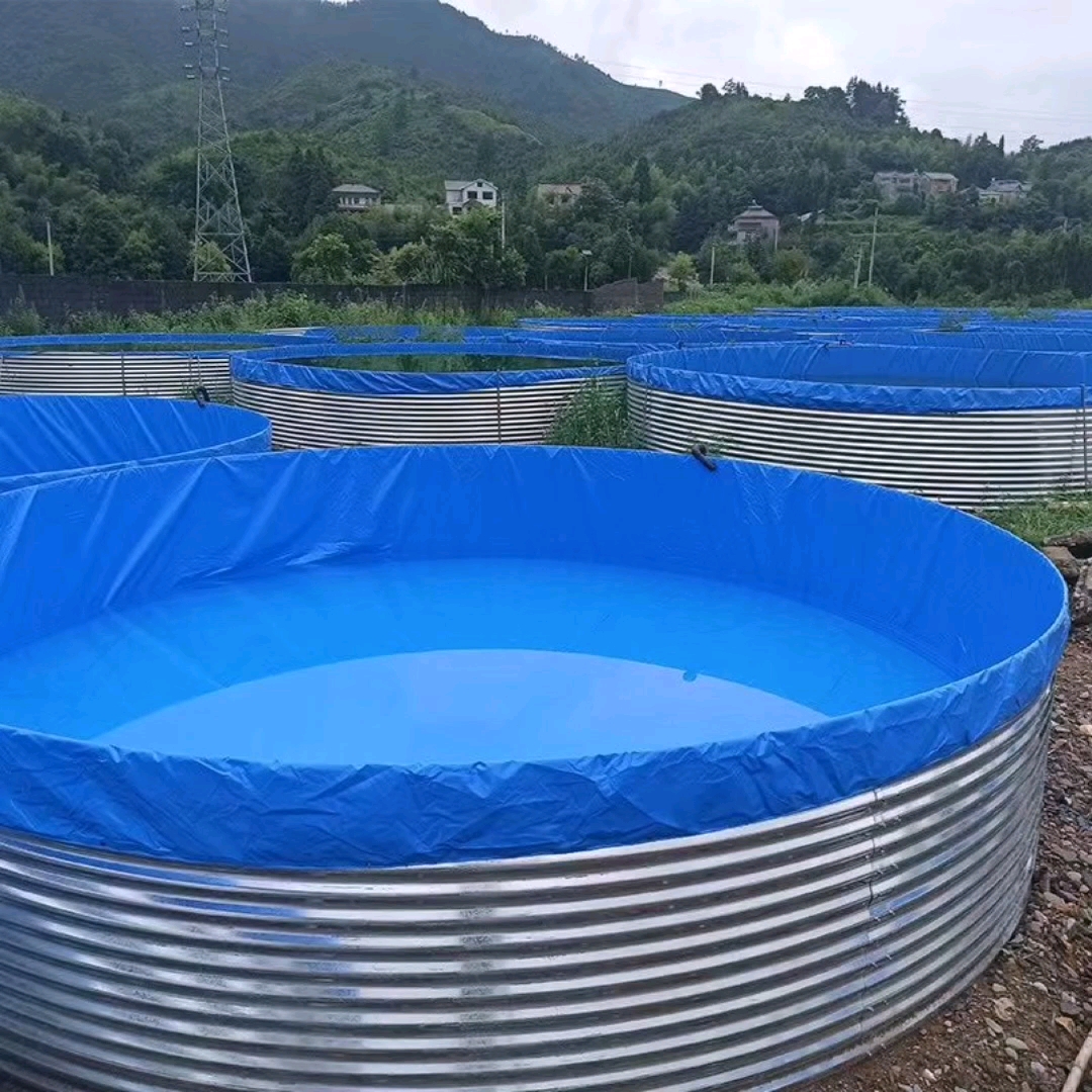 Circular Ras Fish Tanks Farm Aquaculture Catfish Tarpaulin Round 