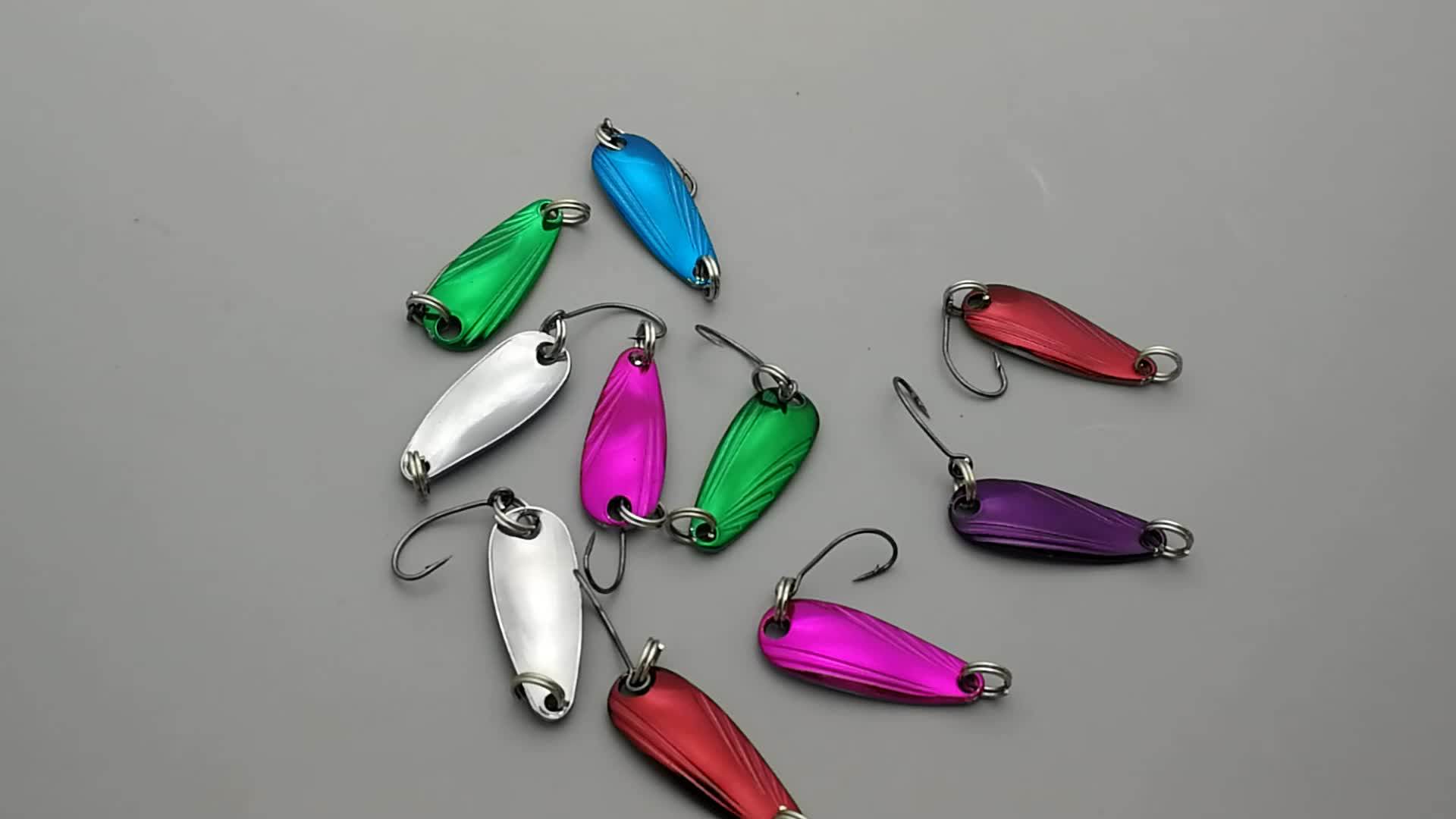 High Bright Colorful Types Of Fishing Spinner Bait,Fishing Spoon For