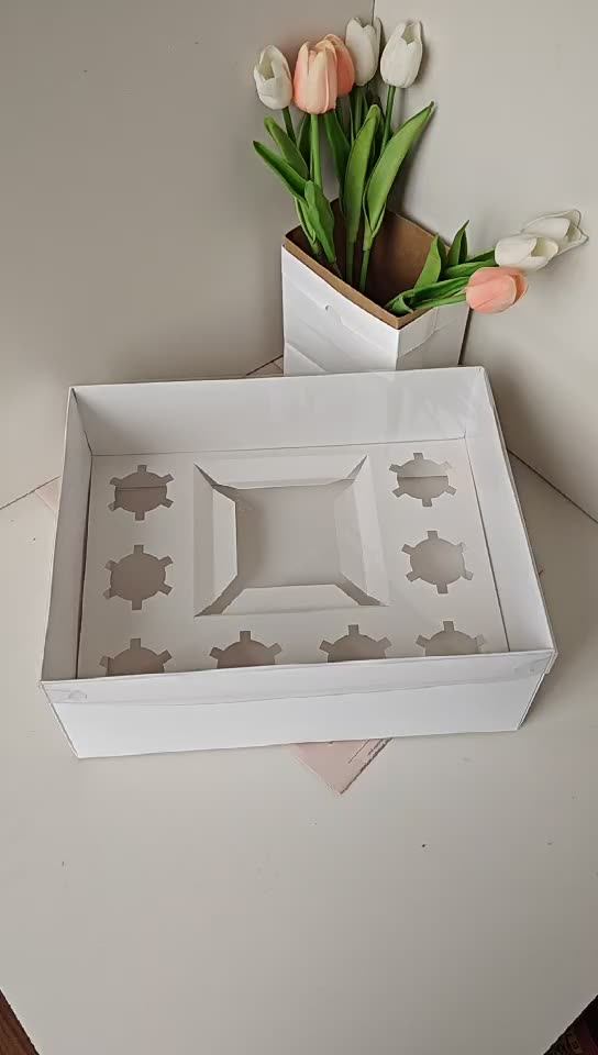 2s 5s 8s Gold Clear Plastic Cupcake Cake Package Box Buy Gold 8s