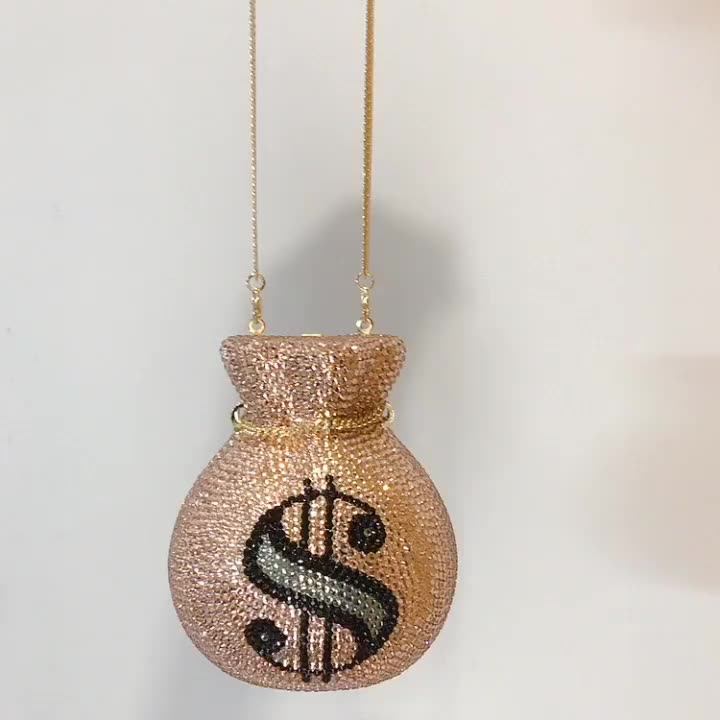 Trendy Usd Money Bling Rhinestone Clutch Bag Buy Usd Bling Rhinestone