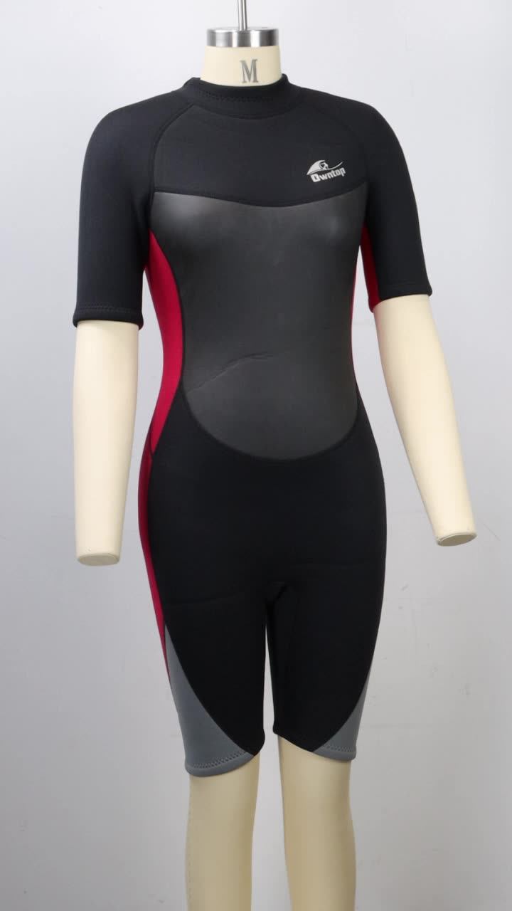 Custom Oem Wetsuit Manufacturer Short Sleeve Wet Suit Profesional Woman