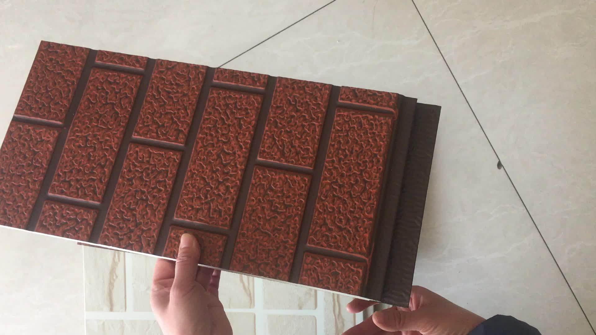 Prefabricated House/ Pu Foam Sandwich Panel/exterior Cladding Wall