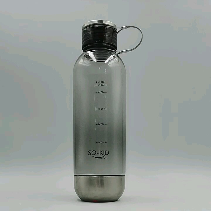 800ml Voss Stainless Steel Base Custom Logo Plastic Tritan Drinking