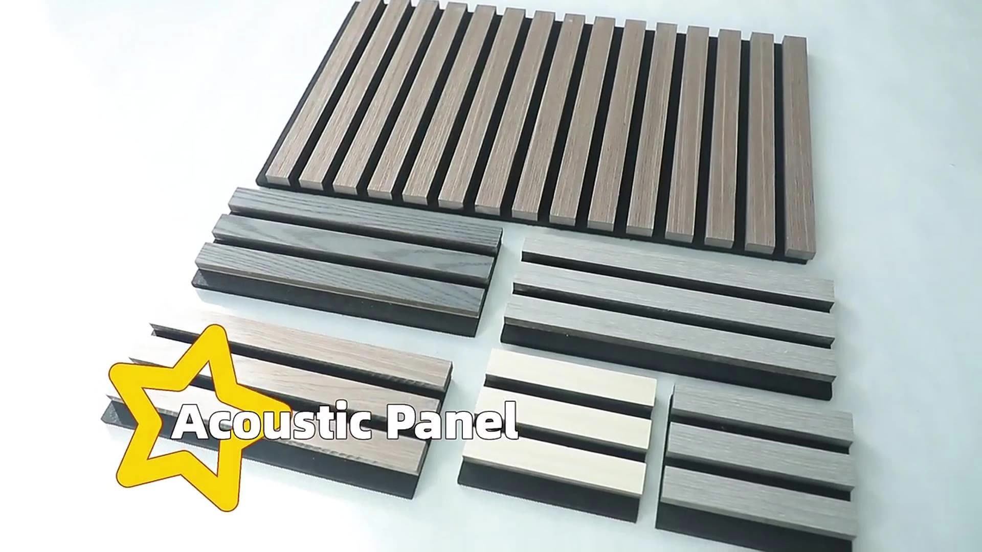 Foju Acoustic Panel Diffusion Wall Soundproofing Slat Wooden Fiber