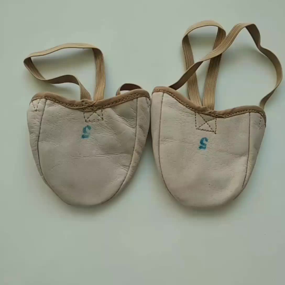 Leather Rhythmic Gymnastic Half Dance Shoes Buy Gymnastic Shoe