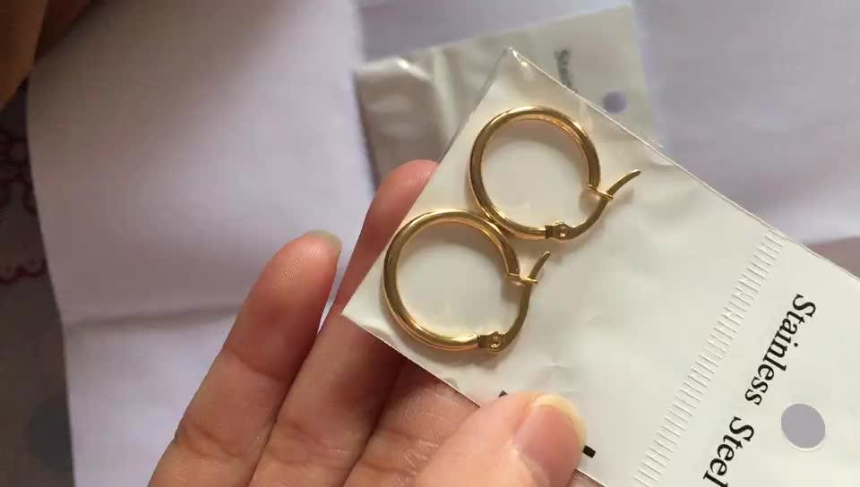 Gold Plated Size 2cm7cm Hoop Earrings For Women Sensitive Ears