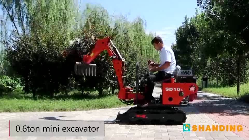 China Factory Made Smallest Digger Sd10s Mini Multifunction Cheapest
