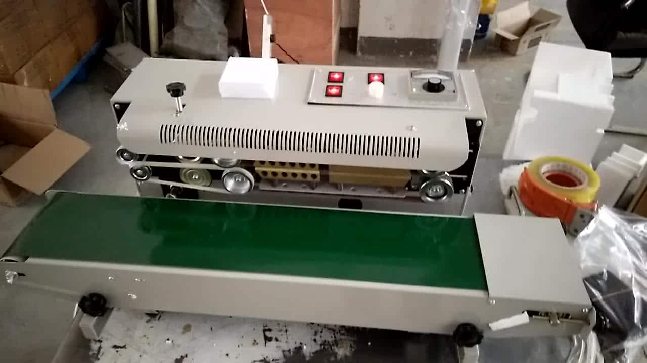 Fr900 Semi Automatic Band Chip Bag Sealing Machine With Gas Flushing