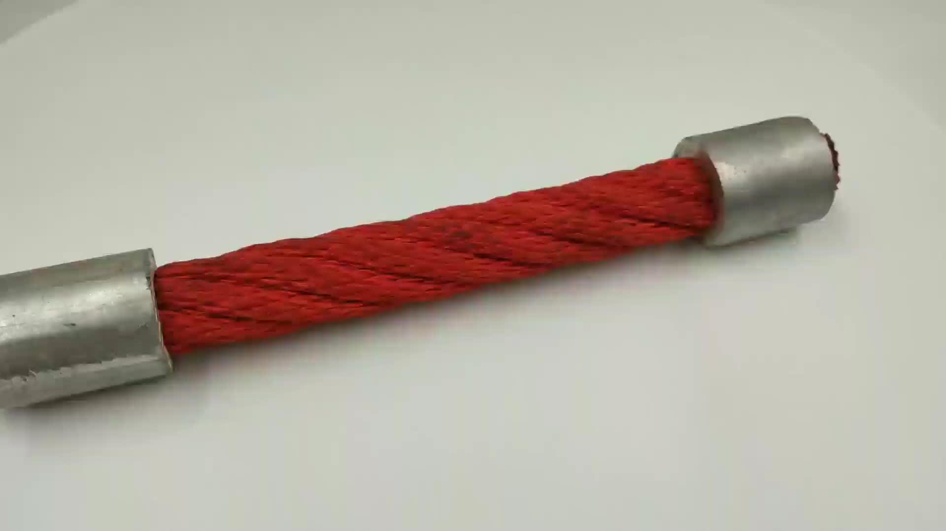 Outdoor Playground Rope Pp Combination Wire Rope With Aluminum Thimbles