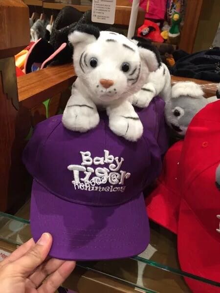 Zhuhai Changlong souvenirs Guangzhou Changlong Animals hat white tiger paparazzi hat baseball cap sunhat