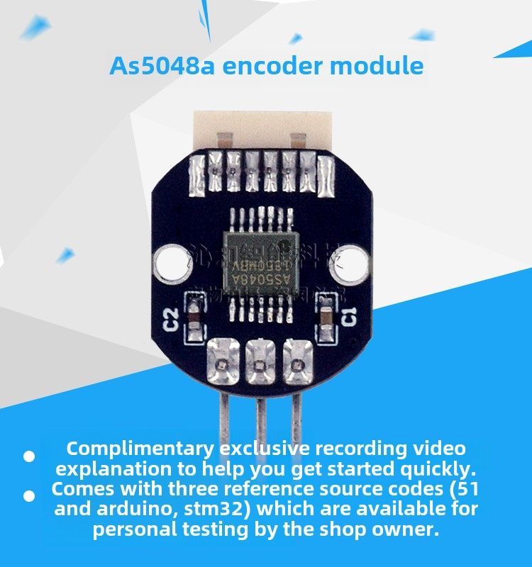 Encoder Magnetico AS5048A Ad Alta Precisione - Sensore Angolare 14 Bit Con Uscita PWM/SPI - Foto 8
