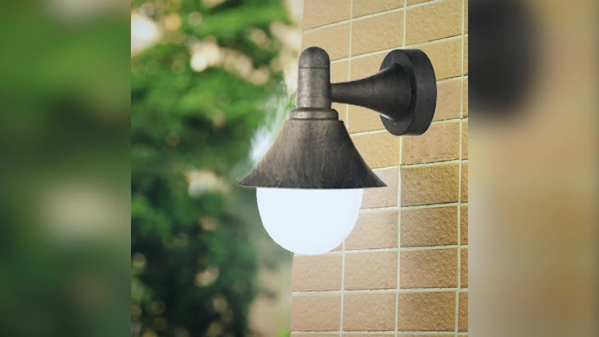 P816e27 Plastic Material Outdoor Round Stairs Surface Mount Outdoor