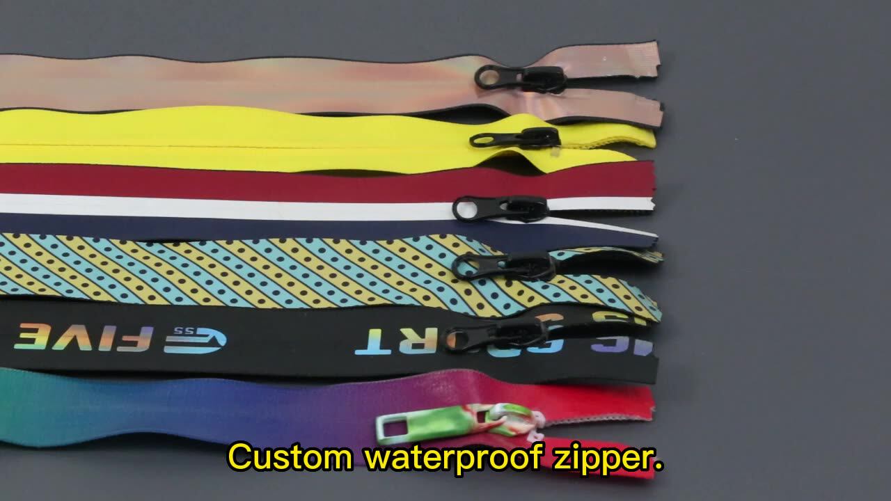 Custom Patterns Pu Nylon Waterproof Zippers For Handbag Buy