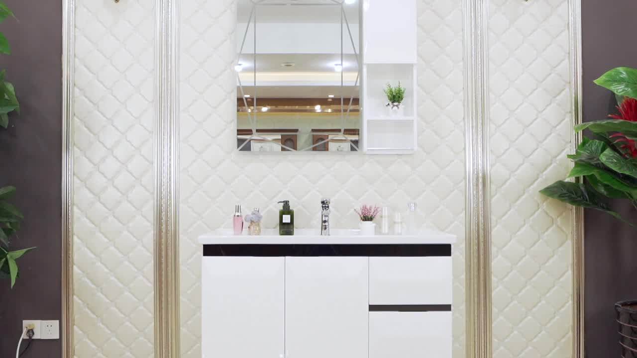 Factory Customized Bathroom Furniture Bathroom Storage White