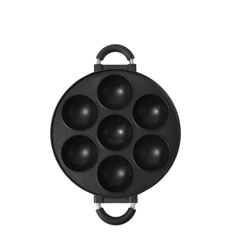 New octopus balls fried egg cooker without coating egg dumpling pot household non -stick pot to deepen egg burger aluminum mold