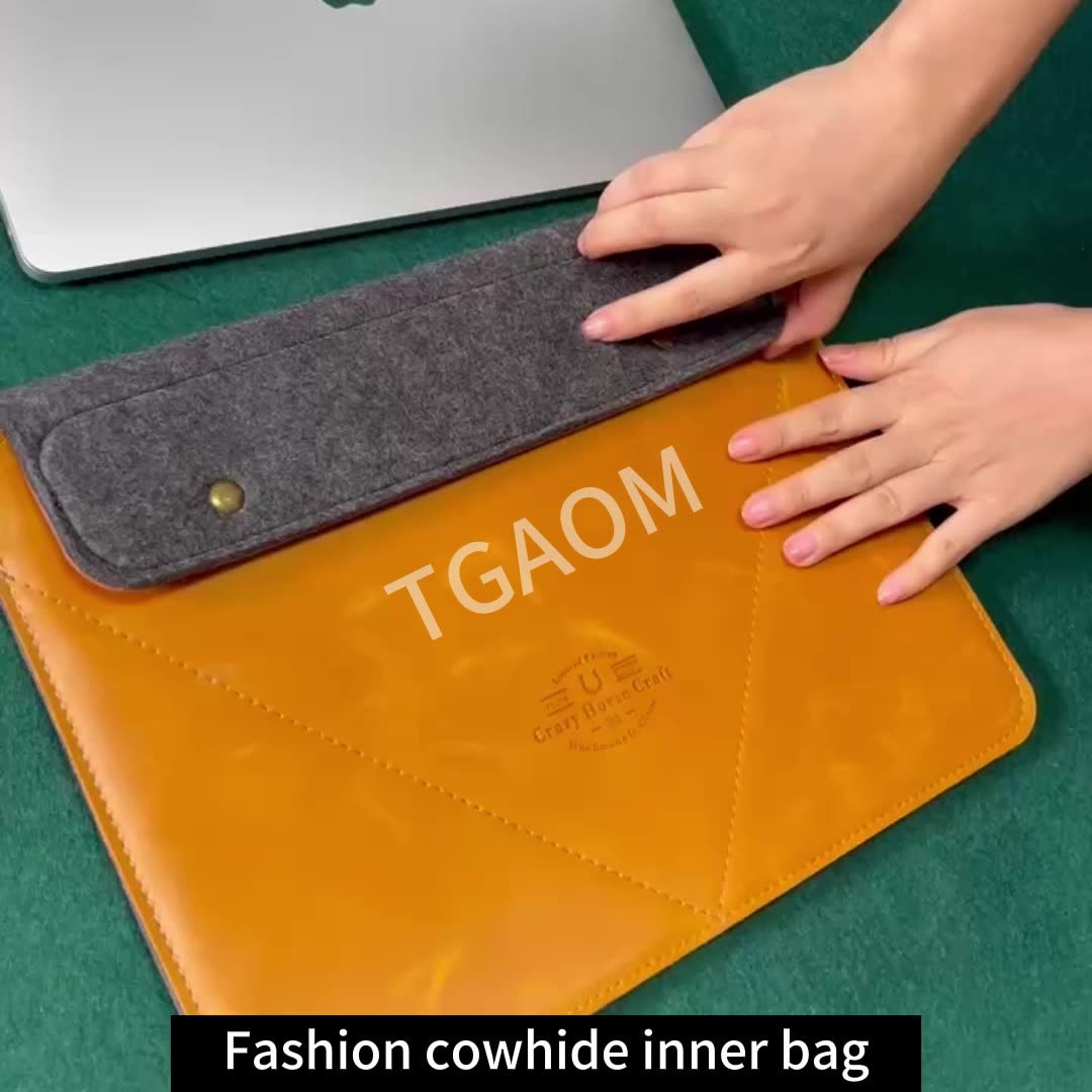 Offtheshelf Business Fashion First Layer Cowhide Felt Notebook